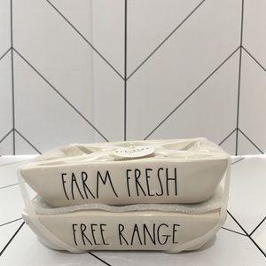 Rae Dunn Egg Holders- set of 2